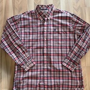 Cinch Men's Red and Black Plaid Button-Down Shirt